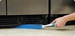 Tools for cleaning refrigerator coils